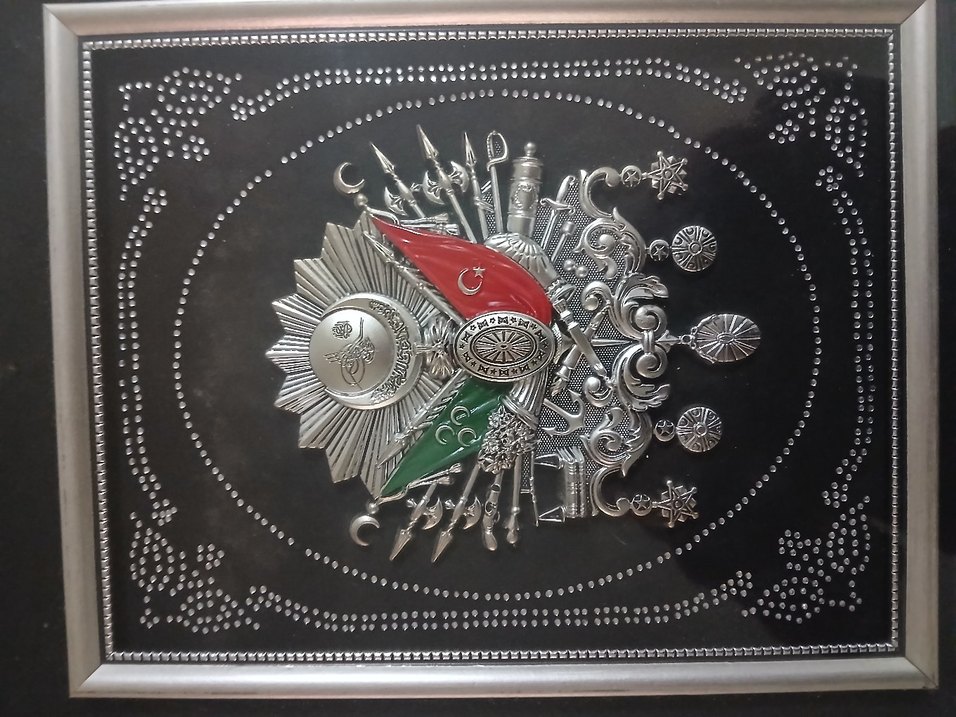 Osmanlı Arması Detaylı Metal Tablo - Görsel 2