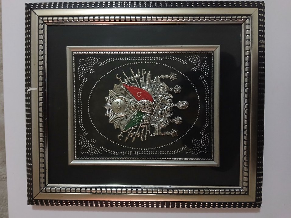 Osmanlı Arması Detaylı Metal Tablo - Görsel 3