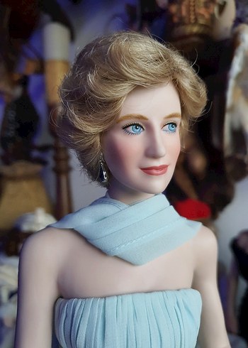 Beden Renk prenses Diana porselen bebek vintage damgalı koleksiyonluk