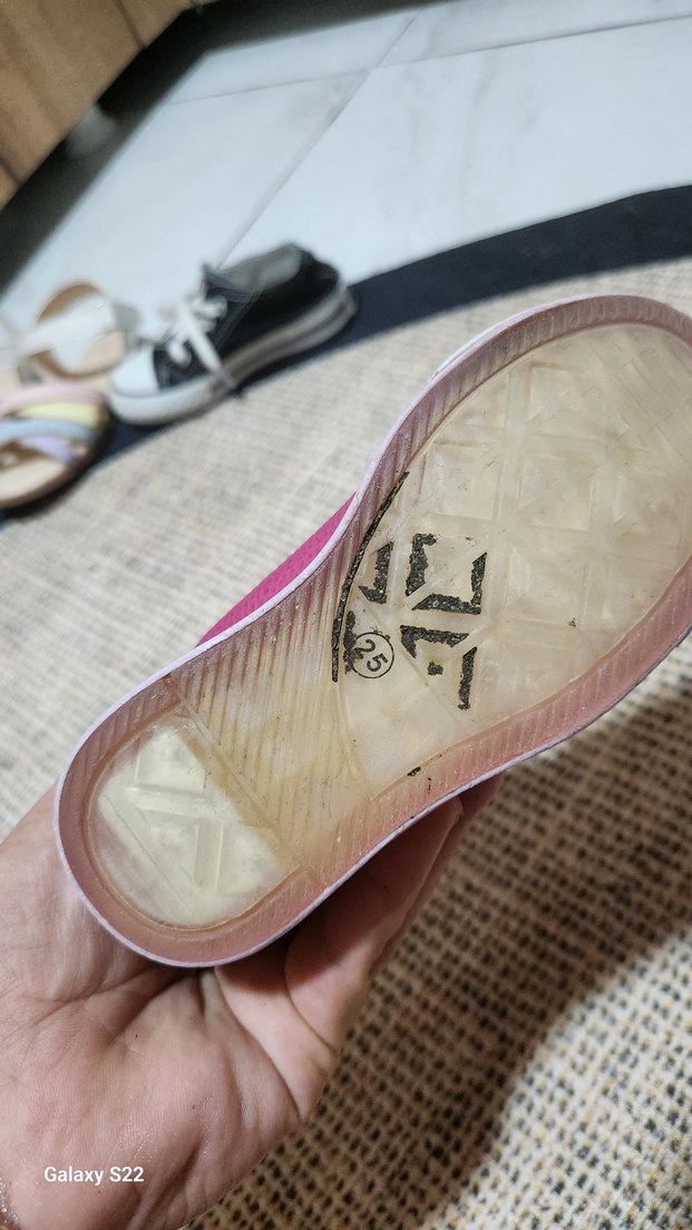 Kız Çocuk Pembe Yılan Desenli Cırtlı Spor Ayakkabı - Görsel 3