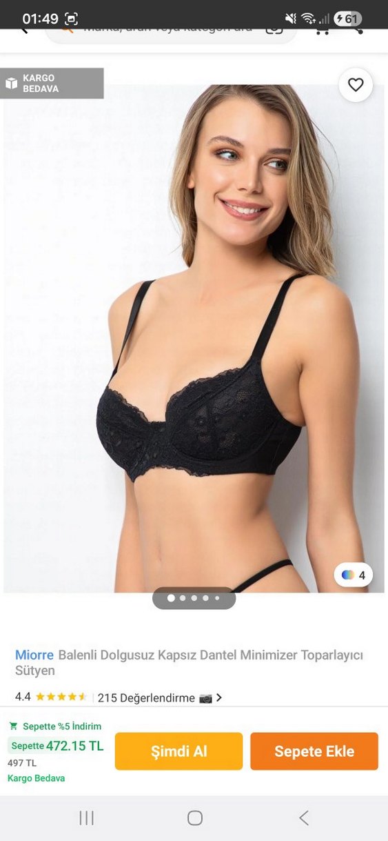 Miorre Bordo Dantelli Minimizer Sütyen - Görsel 2