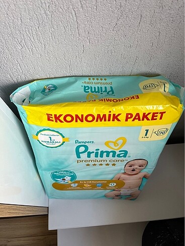 1 Beden: 2-5 kg Beden Prima 70 Adet 1 numara