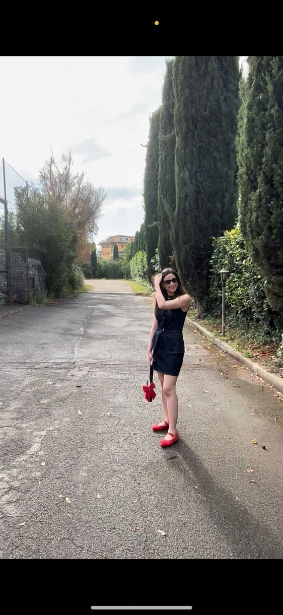 Koyu Mavi Kolsuz Kadın Kot Ceket Etek takım - Görsel 4