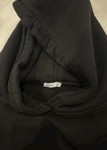 Siyah Kapüşonlu Kadın Sweatshirt - Görsel 2