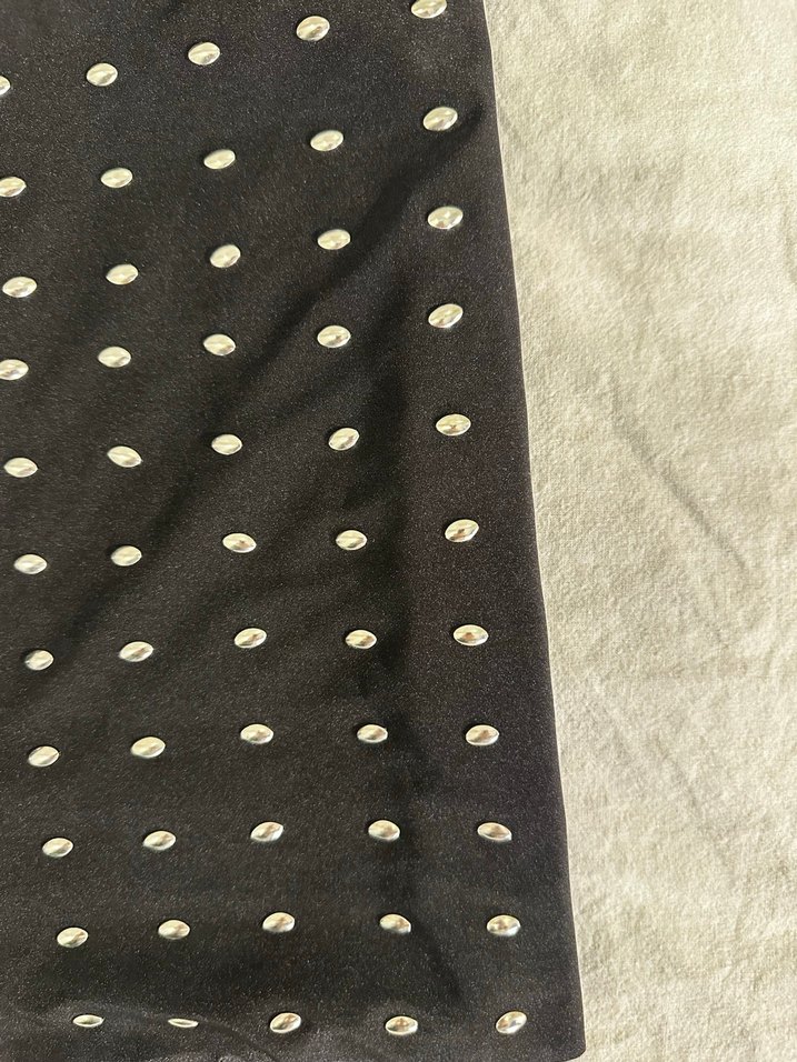 Siyah İşlemeli Mini Etek - Görsel 4