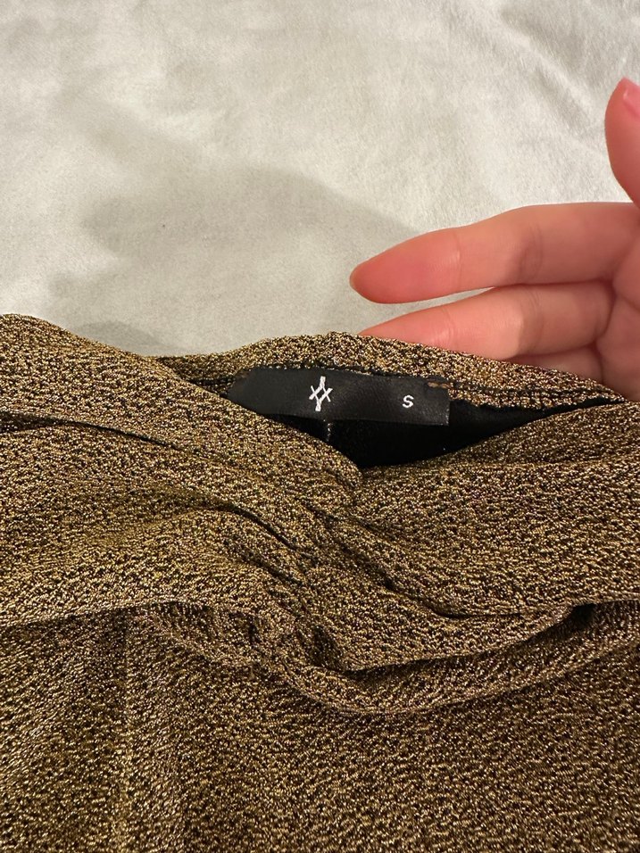 Parlak Yılan Desenli Uzun Abiye Elbise - Görsel 5