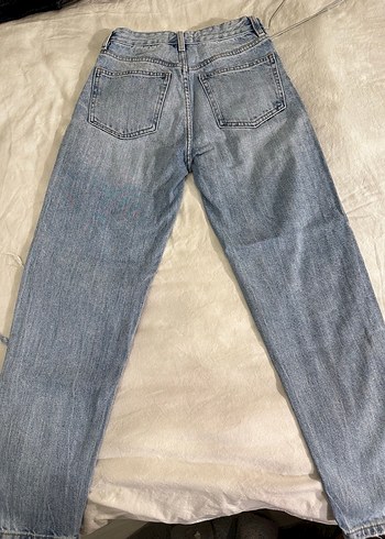 Yırtık Detaylı Salaş Midi Kot Pantolon - Görsel 3