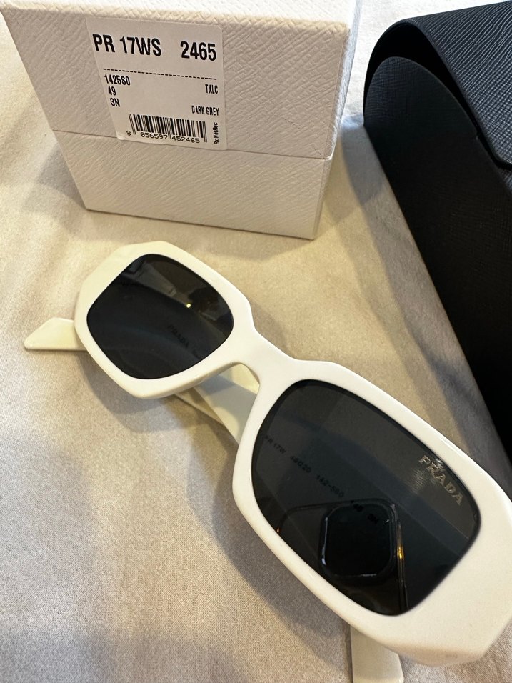 Prada Symbole Beyaz Güneş Gözlüğü - Görsel 5