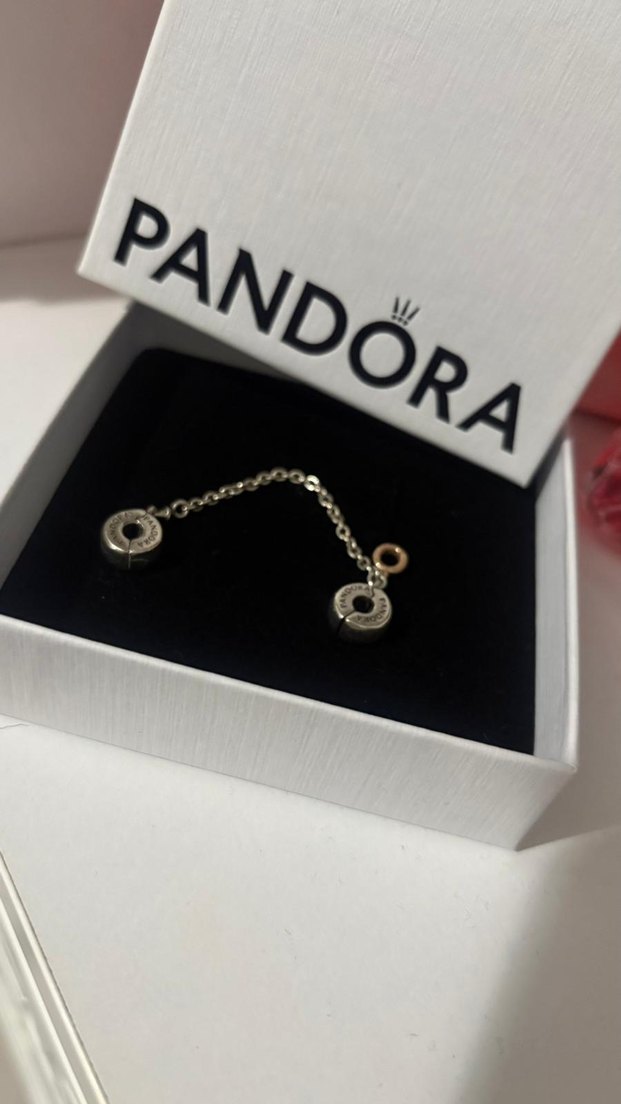 Pandora Zincir Detaylı Altın Renkli Kadın Charm - Görsel 2