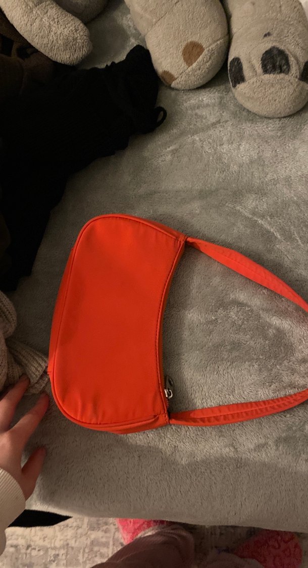 Kırmızı Fermuarlı Minimalist Kadın Çanta - Görsel 3