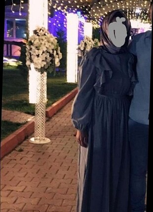 40 Beden gri Renk Kadın elbise