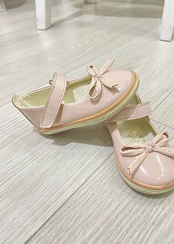 Pembe Fiyonk Detaylı Kız Çocuk Babet - Görsel 3