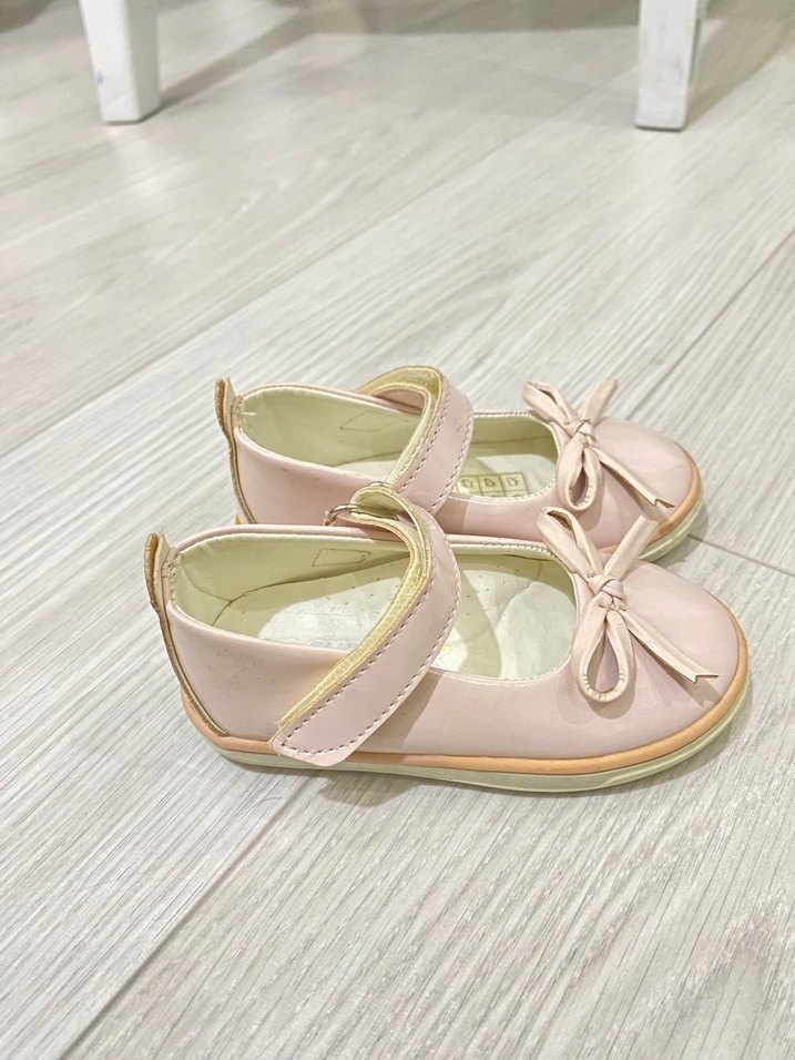 Pembe Fiyonk Detaylı Kız Çocuk Babet - Görsel 2