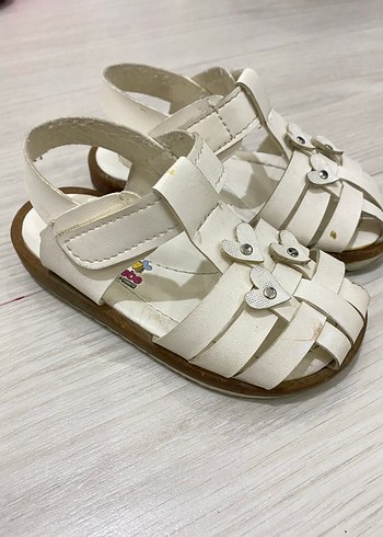 Beyaz sandalet - Görsel 2