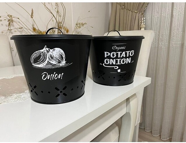 Patatesli soğanlık ayrı ayrı kapaklı?