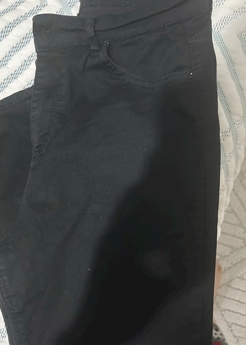 Siyah Dar Kesim Midi Boy Kadın Pantolon - Görsel 2
