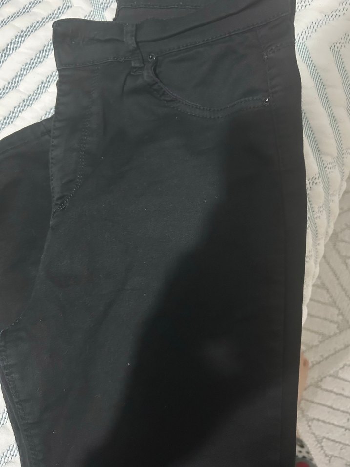 Siyah Dar Kesim Midi Boy Kadın Pantolon - Görsel 2