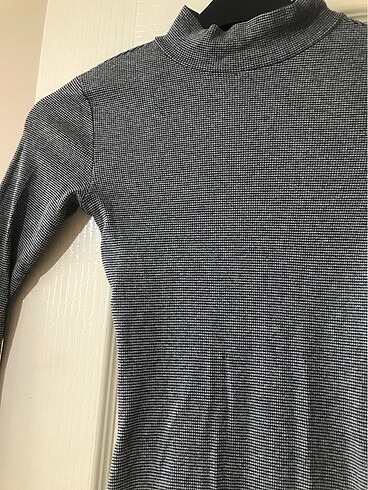 Pull and Bear Uzun Triko kalem elbise