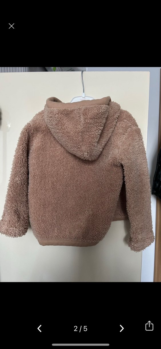 Kahverengi Kapüşonlu Bebek Montu - Görsel 3