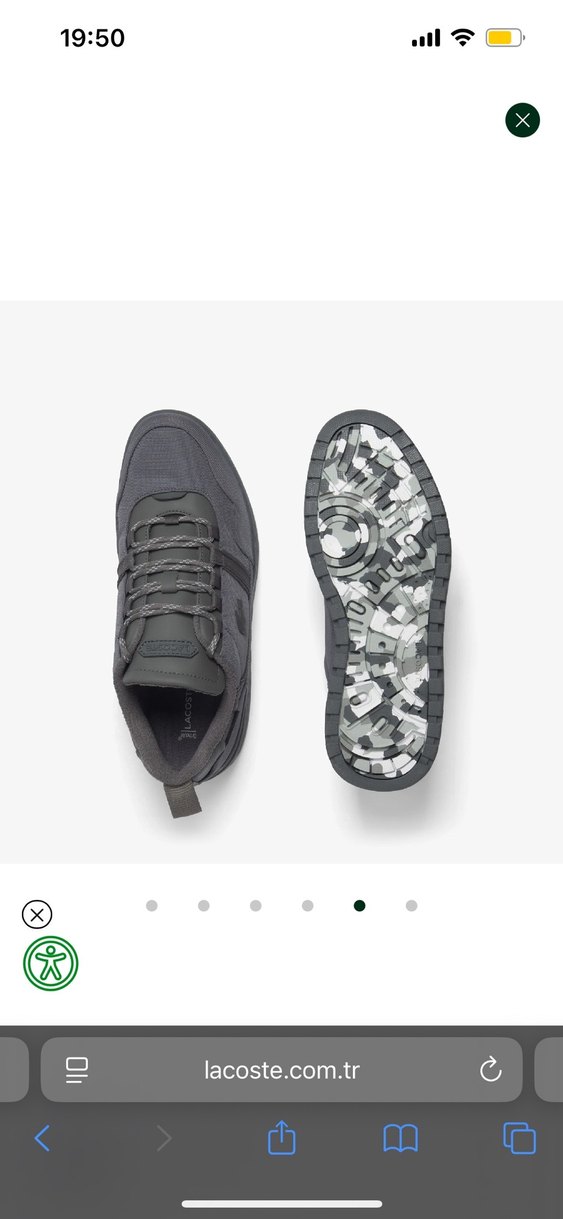 Lacoste Gri Erkek Ayakkabı outdoor - Görsel 3