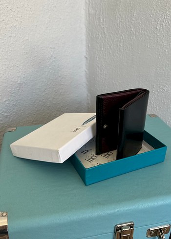 İnci Bordo Baskılı deri Erkek Cüzdanı - Görsel 2