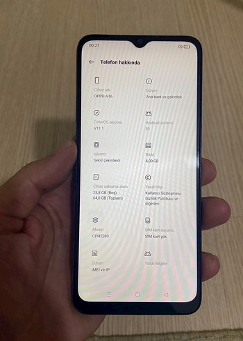 Oppo A16 64 gb detay açıklamada - Görsel 6