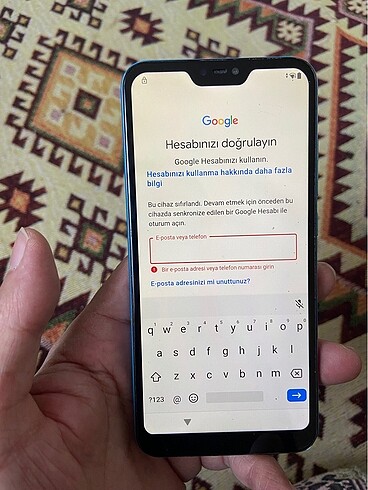 Xiaomi Google hesabı var