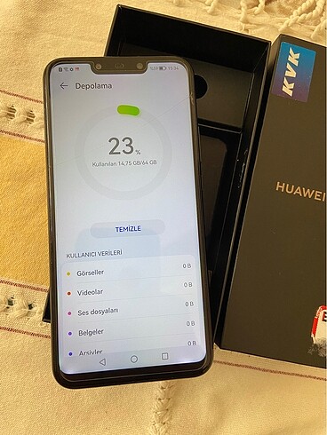 Huaweime 20 light ekranında küçük bir çatlak var