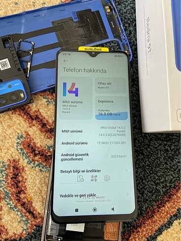Redmi 9 t 128 gb Türkiye telefonu
