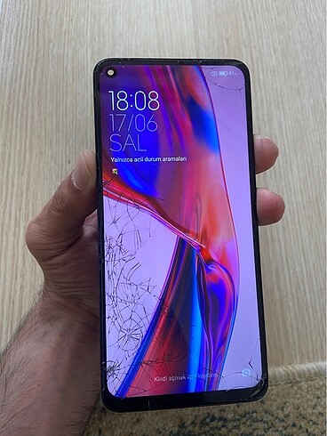 Redmi not 9 çatlak ekran