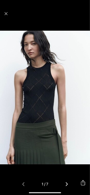 Zara halter yaka bluz