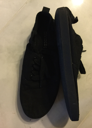 H&M Siyah yazlık bez ayakkabı
