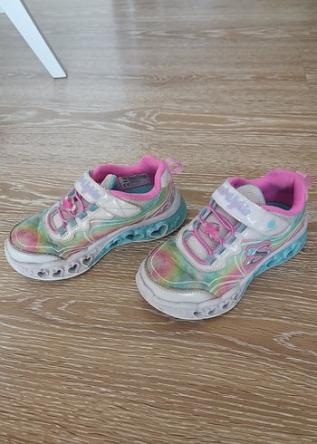Skechers Kız Çocuk Renkli Bağcıksız Spor Ayakkabı