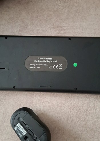 Siyah Yuvarlak Tuşlu Kablosuz Klavye ve Mouse - Görsel 5