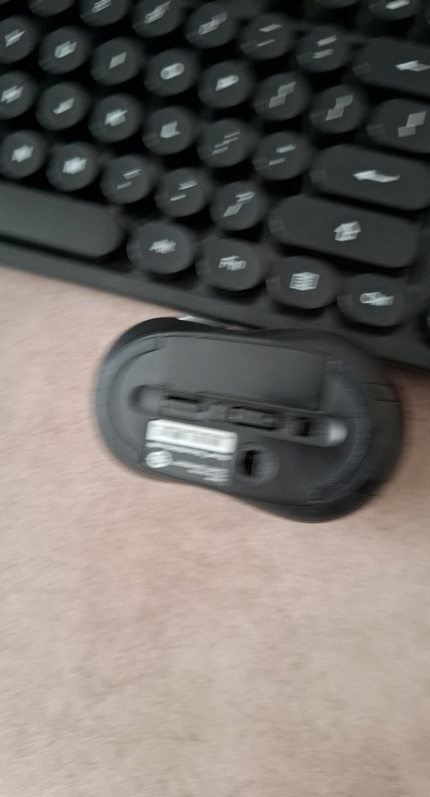 Siyah Yuvarlak Tuşlu Kablosuz Klavye ve Mouse - Görsel 4