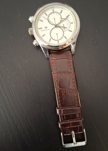 Vintage Erkek Saat Kayışı Bej Gri - Görsel 3