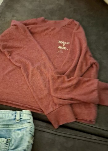 Bordo Baskılı Kısa Kollu Hamile Tişörtü - Görsel 2