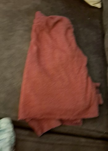 Bordo Baskılı Kısa Kollu Hamile Tişörtü - Görsel 3