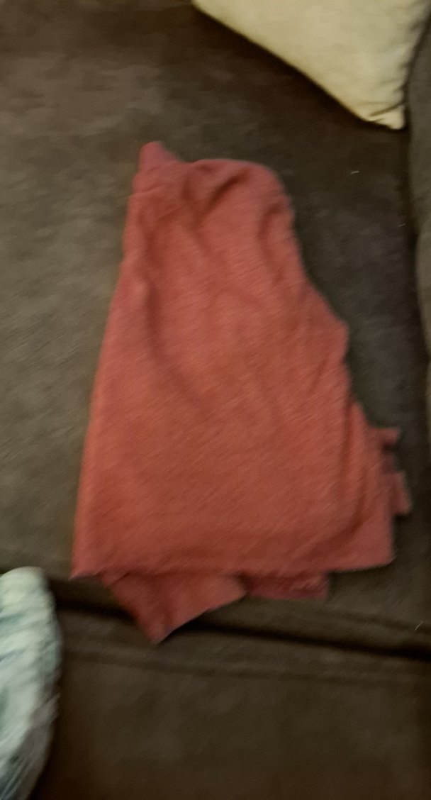 Bordo Baskılı Kısa Kollu Hamile Tişörtü - Görsel 3