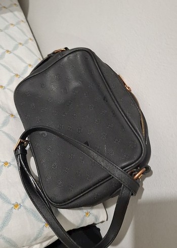 Klasik Siyah Deri Kadın Çanta - Görsel 2