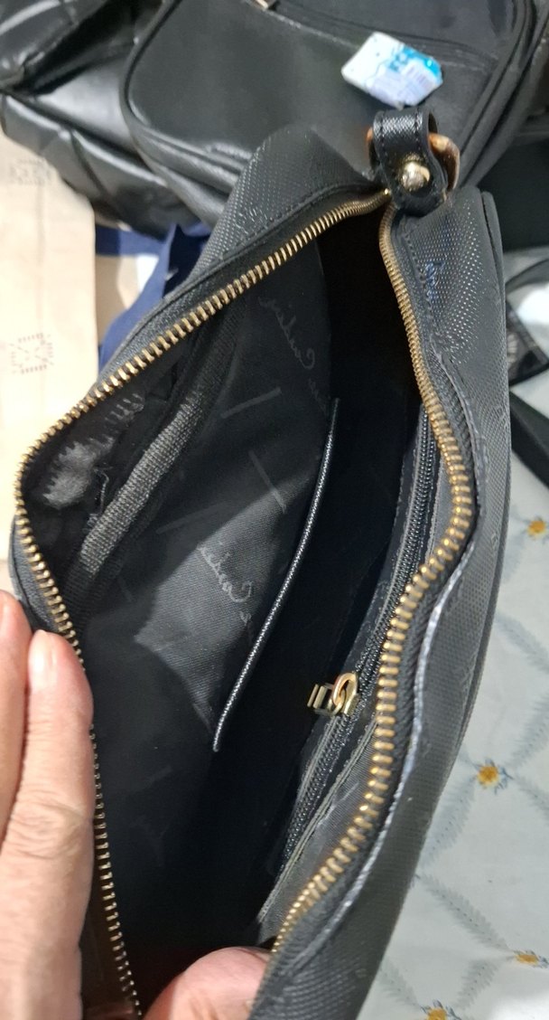 Klasik Siyah Deri Kadın Çanta - Görsel 5