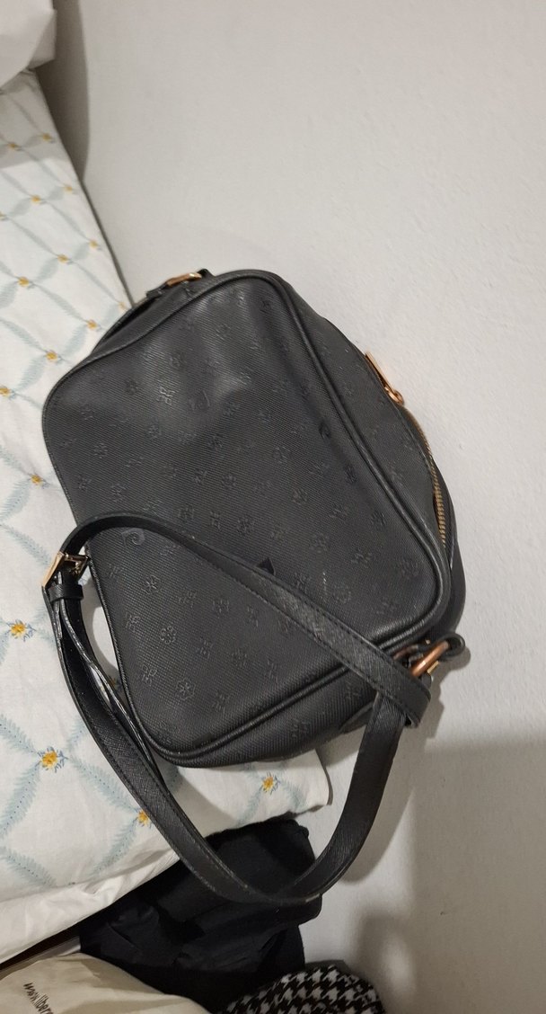 Klasik Siyah Deri Kadın Çanta - Görsel 2