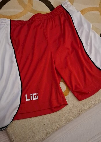 Kırmızı Beyaz Erkek Spor Şort - Görsel 2