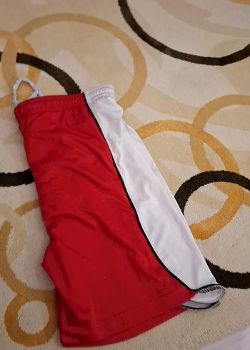 Kırmızı Beyaz Erkek Spor Şort - Görsel 3