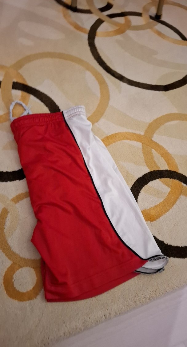 Kırmızı Beyaz Erkek Spor Şort - Görsel 3