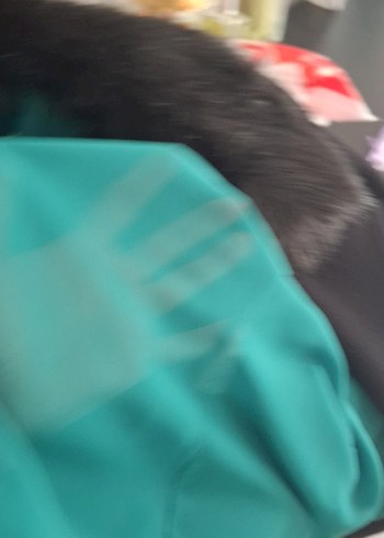 Kadın Turkuaz Uzun Suni Kürk Detaylı Elbise - Görsel 6