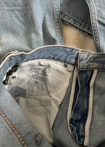 Lacoste Boyfriend Mavi Denim Kadın Jean - Görsel 4