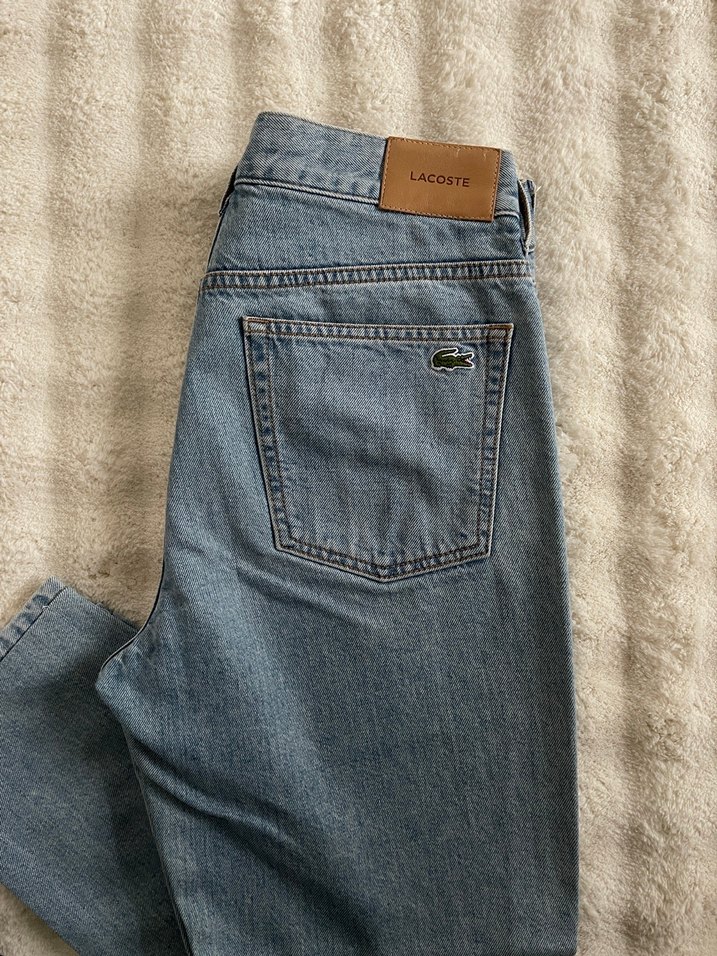 Lacoste Boyfriend Mavi Denim Kadın Jean - Görsel 3