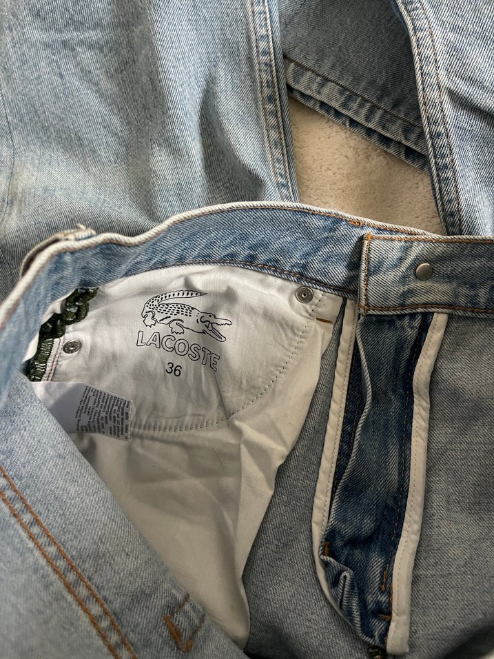 Lacoste Boyfriend Mavi Denim Kadın Jean - Görsel 4