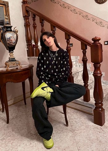 Nike x AMBUSH Dunk High yeşil sneakers - Görsel 7